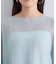【キッドモヘア素材】ラウンドヘムニット