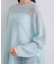 【キッドモヘア素材】ラウンドヘムニット