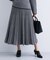【洗える／SETUP可能】ジャカードニット プリーツスカート