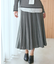 【洗える／SETUP可能】ジャカードニット プリーツスカート