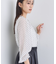 【袖コンシャス】シアードットブラウス