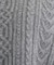 【洗える】ケーブルデザイン ラウンドヘムニット