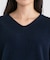 【洗える／カシミヤ混】ミドルゲージVネックニット
