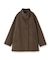 【日本製／ミドル丈】スタンドカラーミドルコート
