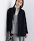 【日本製／ミドル丈】スタンドカラーミドルコート