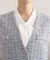 【2点セット／洗える／セレモニー】ツイードジレ＆ボウタイブラウス