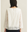 【洗える／セレモニー】フラワーレースブラウス