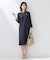【軽量／セレモニー／SETUP可能】ストレッチツイードAラインワンピース