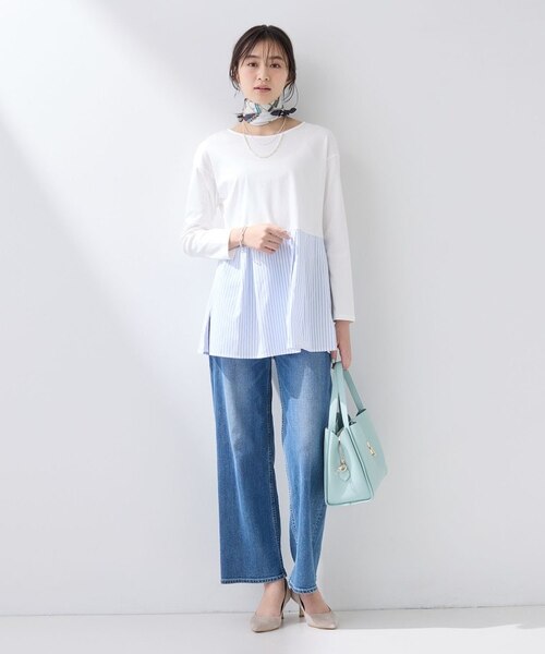 レイヤードにおすすめ】切り替えデザイントップス｜インディヴィの通販