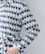 【洗える／2WAY】ベルト付き ジオメトリック柄 シャツワンピース