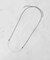 【長さ調整自由】メタルカーブバーネックレス