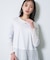 【洗える／レイヤードにおすすめ】シャーリングレース ロングTシャツ