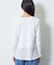 【洗える／レイヤードにおすすめ】シャーリングレース ロングTシャツ