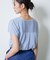 【洗える／アンサンブル可能】シアースストライプトップス