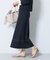 【洗える／SETUP可能】Aラインニットスカート