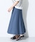 【洗える／UVケア／すっきり見え】ナローフレアスカート