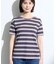 【ゆったり／着映え】ボーダーリラクシーTシャツ
