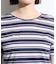 【ゆったり／着映え】ボーダーリラクシーTシャツ