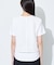 【洗える】レイヤード風レースコンビTシャツ