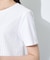 【洗える】レイヤード風レースコンビTシャツ