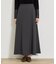 【美シルエット】ジョーゼットサテンセミフレアスカート