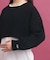 【セットアイテム】ベーシック レイヤー見せショート丈ニット