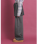 バックプリントスカート付レイヤードパンツ