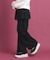 バックプリントスカート付レイヤードパンツ