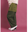 バックプリントスカート付レイヤードパンツ