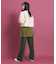 バックプリントスカート付レイヤードパンツ