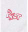 落書き風プリント短丈プルオーバー