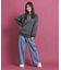 ビックシルエット ハーフジップ