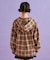 【SETアイテム】チェックシャツパーカ＋ロンT