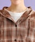 【SETアイテム】チェックシャツパーカ＋ロンT