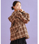 【SETアイテム】チェックシャツパーカ＋ロンT