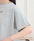クロップドボーダーTシャツ