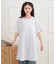 パイピングドロストTシャツワンピース