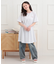 パイピングドロストTシャツワンピース