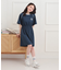 パイピングドロストTシャツワンピース