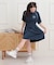 パイピングドロストTシャツワンピース