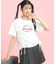 フロントドロストリボンTシャツ