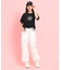 フロントドロストリボンTシャツ