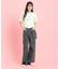 フロントドロストリボンTシャツ