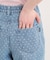 ドット柄デニムパンツ
