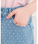 ドット柄デニムパンツ