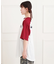 ワッペン風チュニックTシャツ
