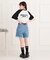 ワッペン風チュニックTシャツ