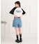 ワッペン風チュニックTシャツ