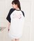 ワッペン風チュニックTシャツ