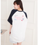 ワッペン風チュニックTシャツ